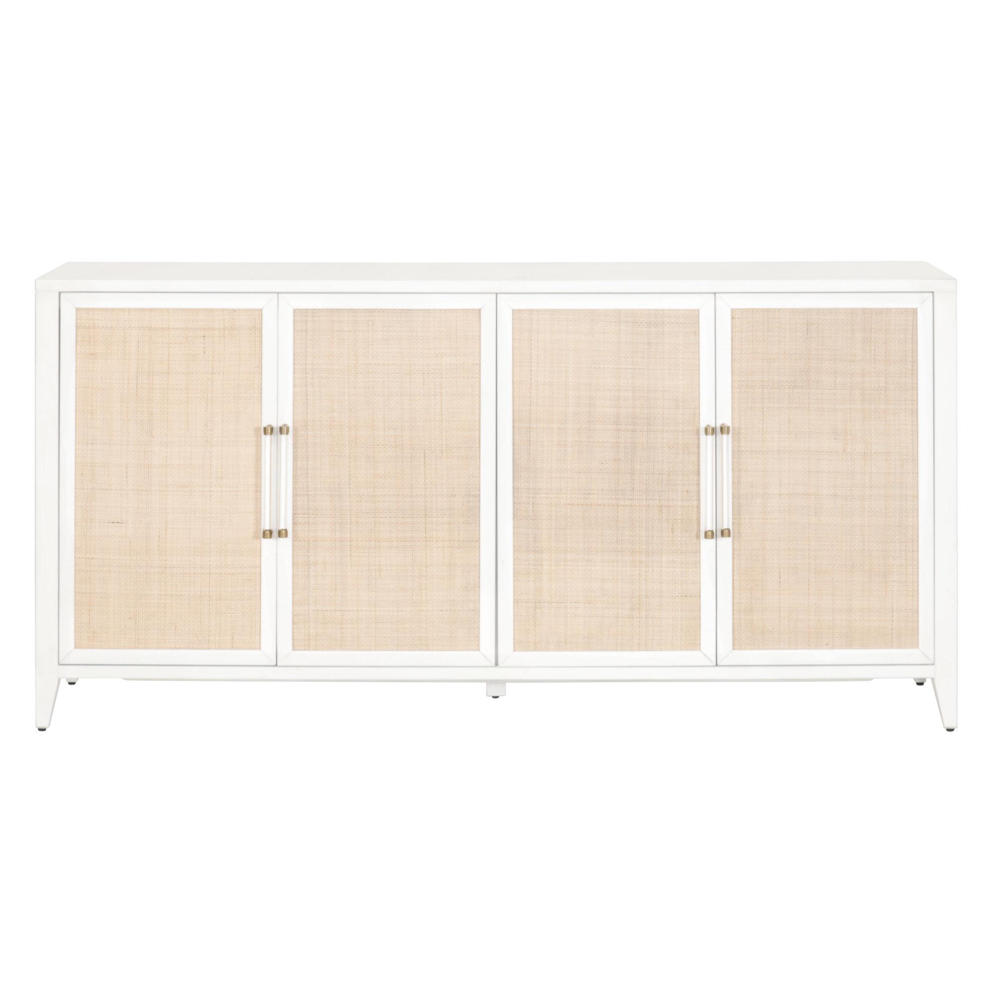 White cane sideboard deals